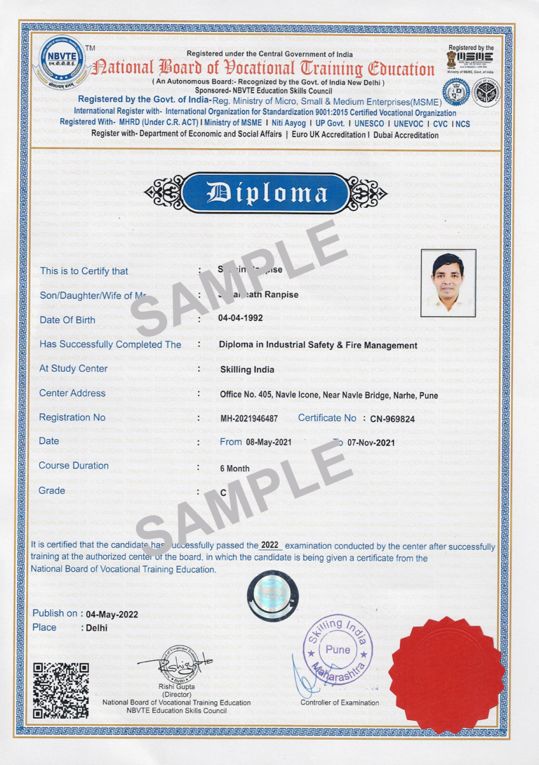 Sample Certificate